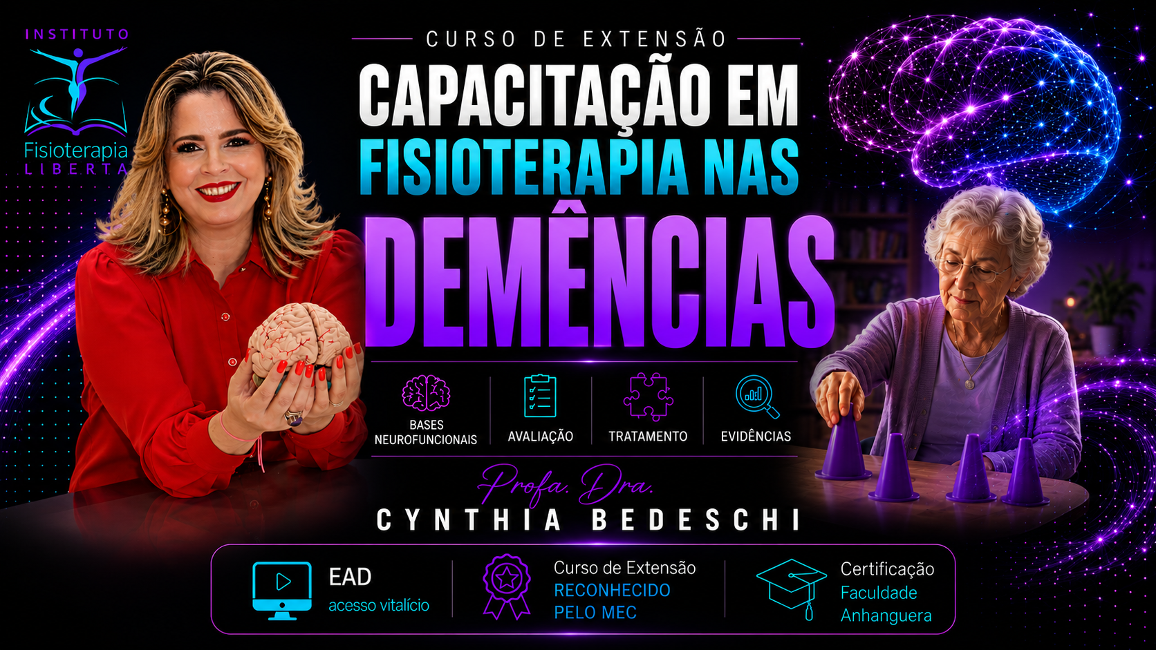 Arte oficial — Capacitação em Fisioterapia nas Demências